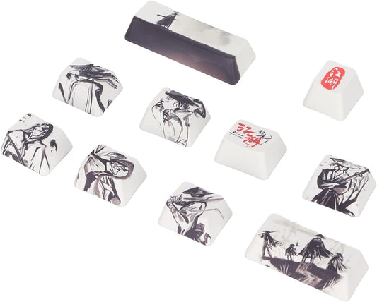 linxiaojix Keycap, Small Volume Sublimation Process Custom Keycaps DIY Production Clear Pattern Simple for Mechanical Keyboard for Computer for Home